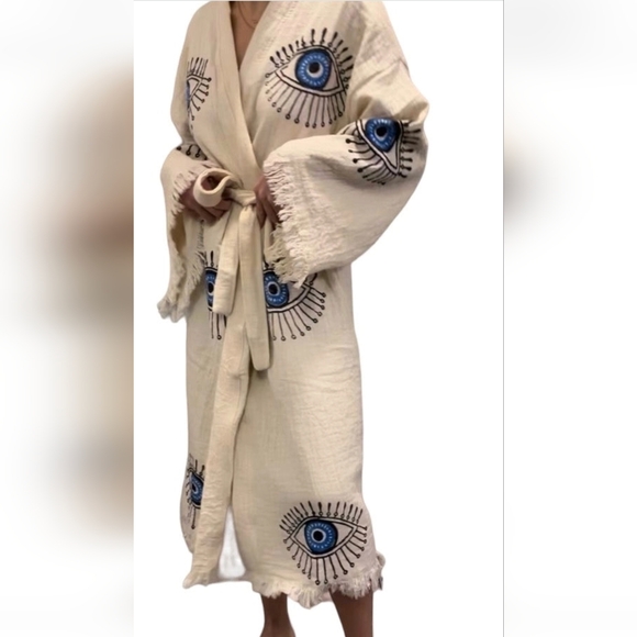 NWT Evil Eye Protection Robe - Picture 2 of 4